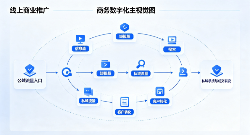 八道江区线上商业推广怎么做？全域流量闭环搭建与低成本转化实战指南